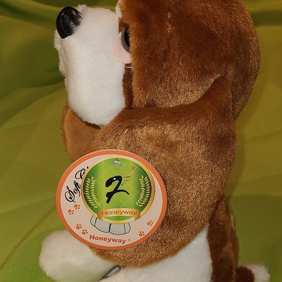 New Honeyway sad Sam basset hound Puppy/dog Soft classic Plush Stuffed toy 8" in - Picture 10 of 12